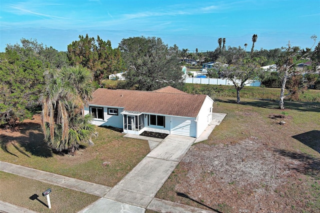 birds eye view of property