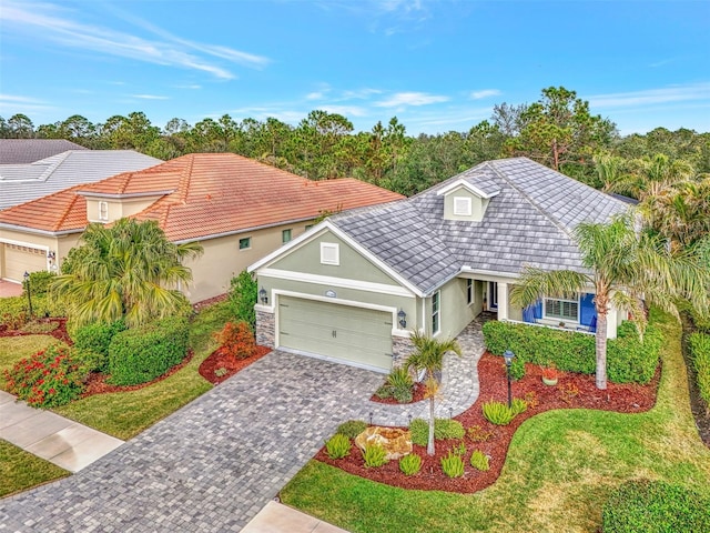 view of front of home featuring a garage