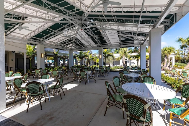 view of patio featuring outdoor dining space