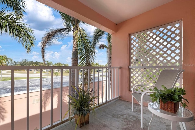 view of balcony