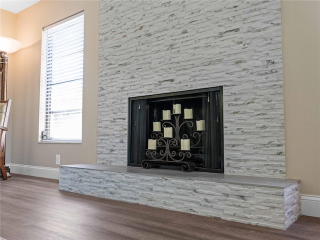 interior details featuring hardwood / wood-style floors