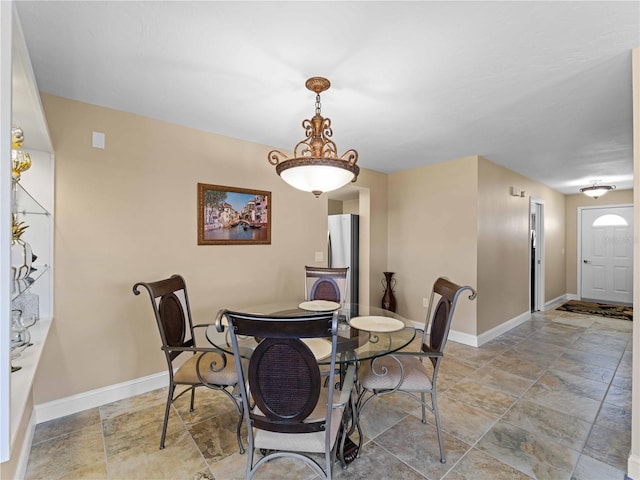 view of dining area