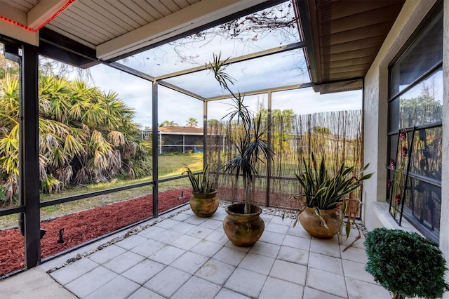 view of sunroom / solarium