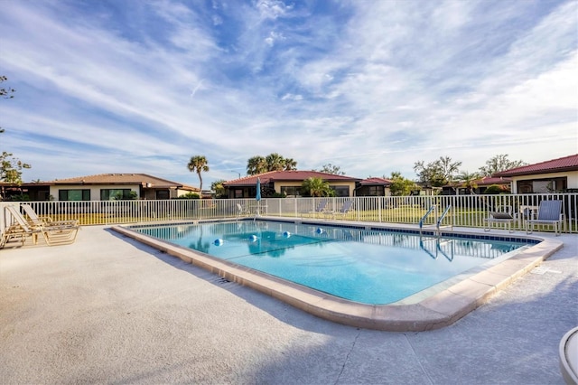 view of pool with a patio area