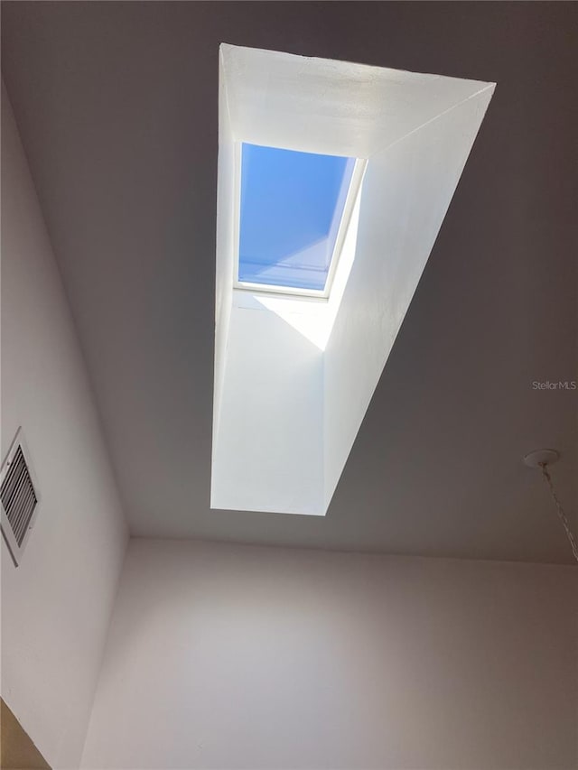 details featuring a skylight