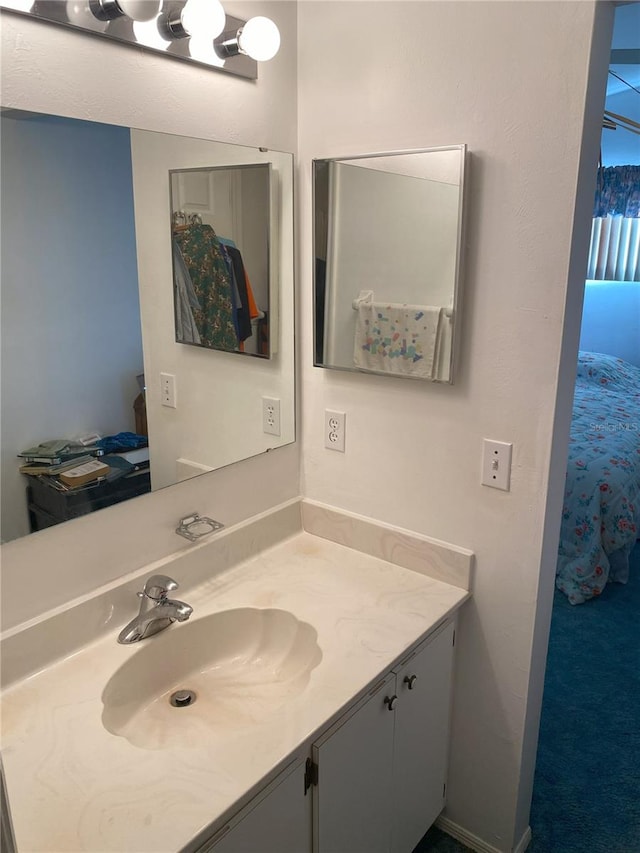 bathroom with vanity