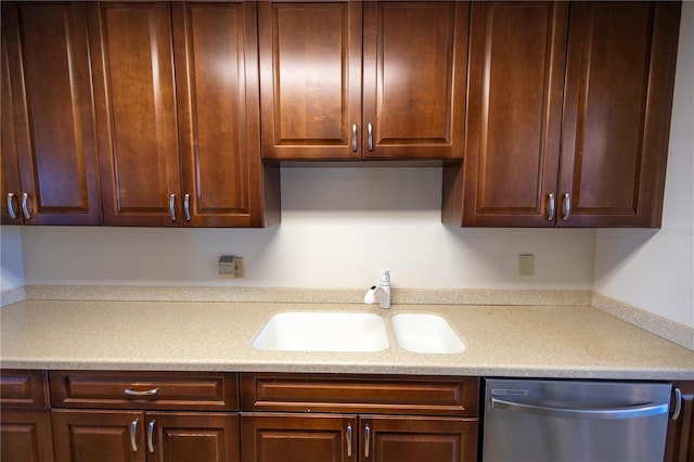 kitchen with sink and dishwasher