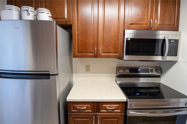 kitchen featuring appliances with stainless steel finishes