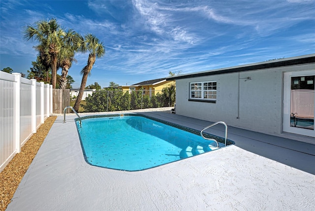 view of pool with a patio area