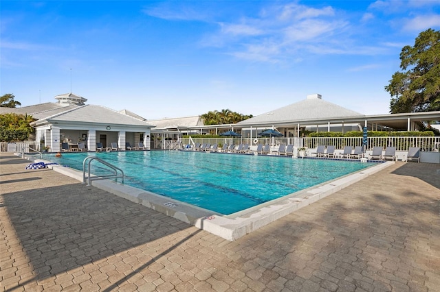 view of pool with a patio