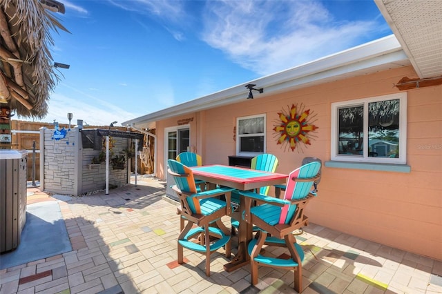 view of patio / terrace featuring outdoor dining area