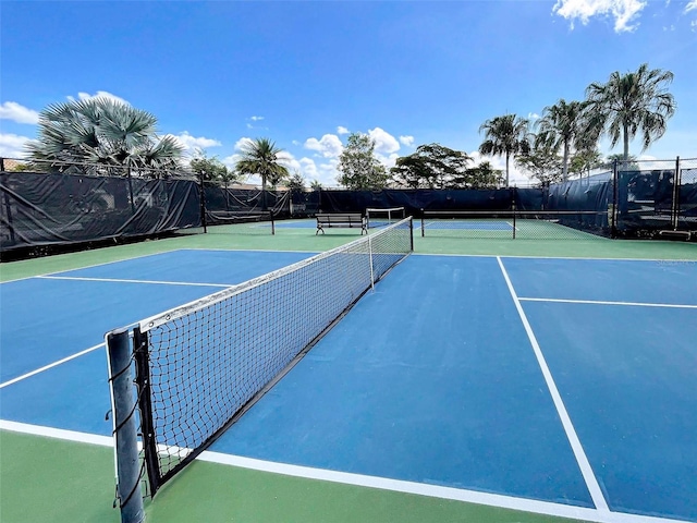 view of tennis court