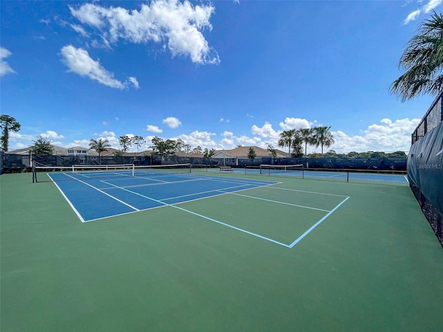 view of tennis court