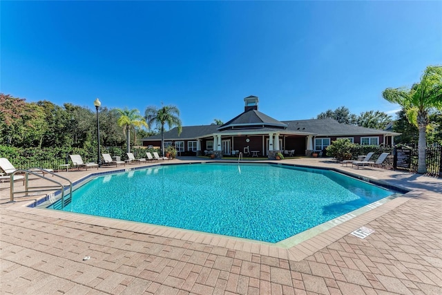 view of pool with a patio