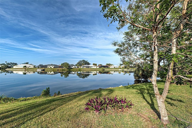 view of water feature