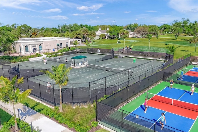 view of tennis court