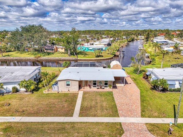 6627 Marius Rd, North Port, FL 34287 - bird's eye view featuring a water view