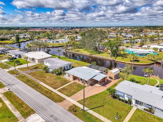 6627 Marius Rd, North Port, FL 34287 - drone / aerial view with a residential view and a water view