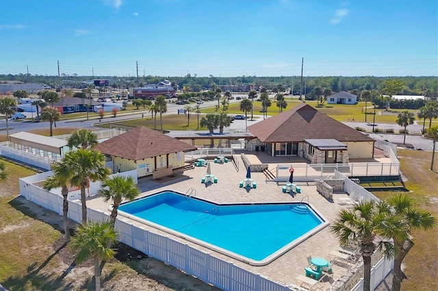 view of pool with a patio