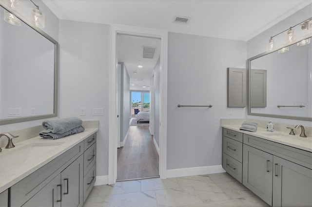 bathroom featuring vanity