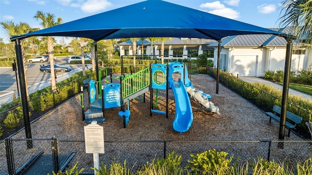 view of jungle gym