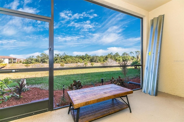 view of sunroom