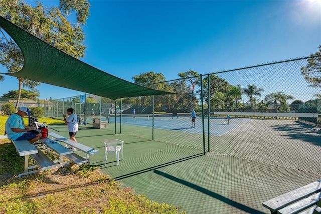 view of sport court