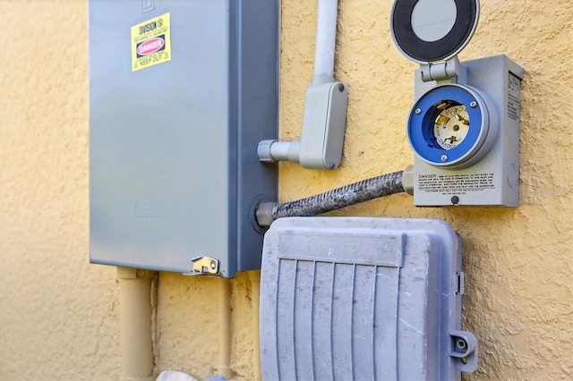 details featuring stucco siding