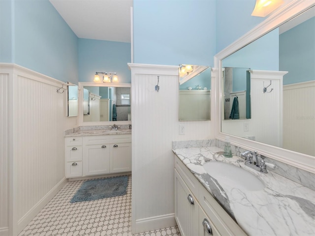 bathroom featuring vanity