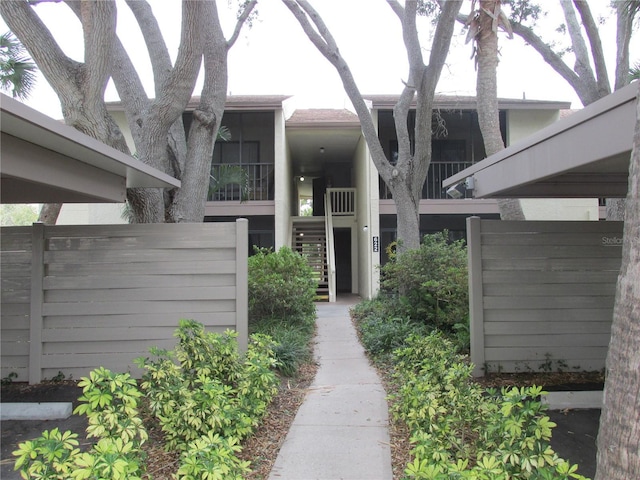 view of entrance to property