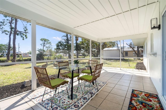 view of sunroom / solarium