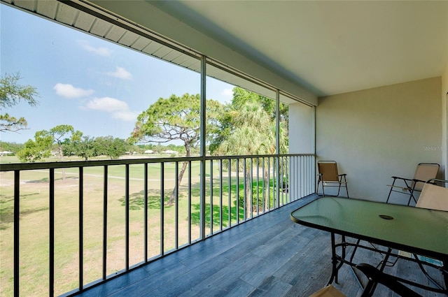 view of balcony