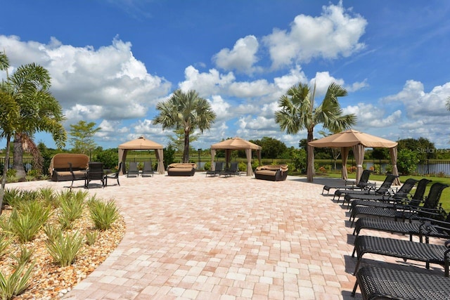 view of home's community featuring a gazebo