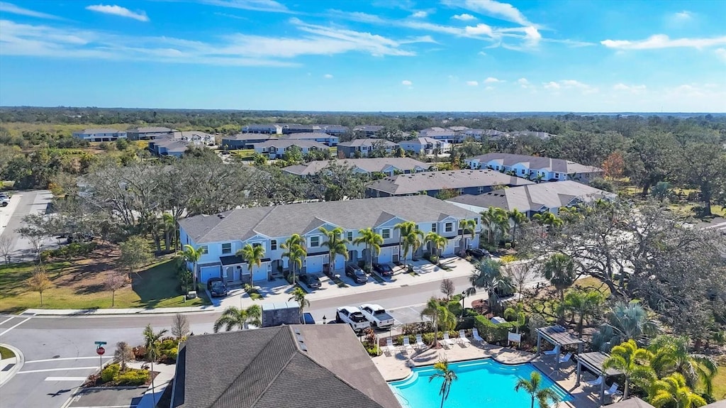 birds eye view of property