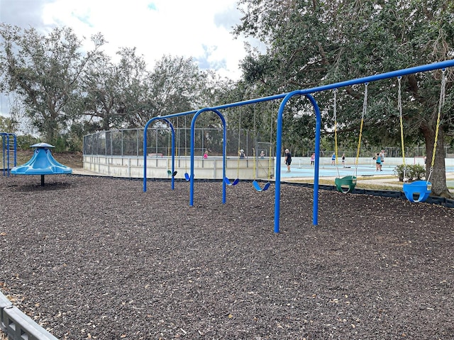 view of jungle gym