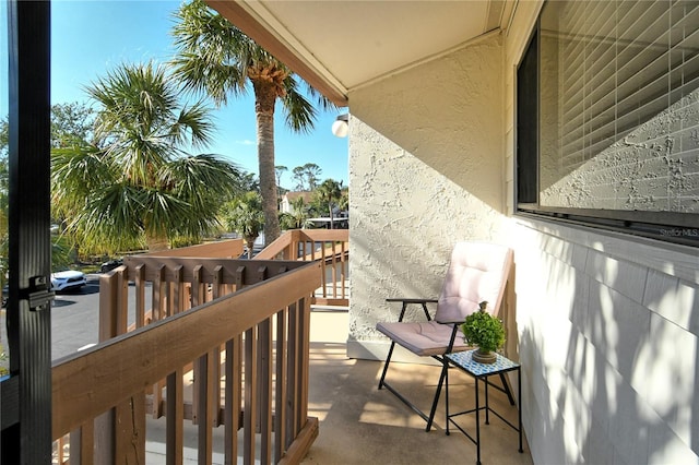 view of balcony