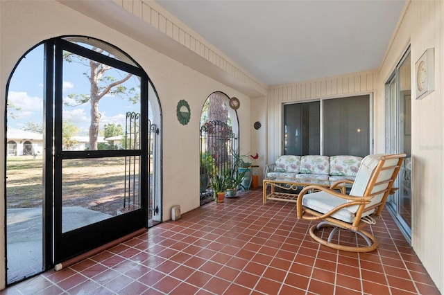 view of sunroom / solarium