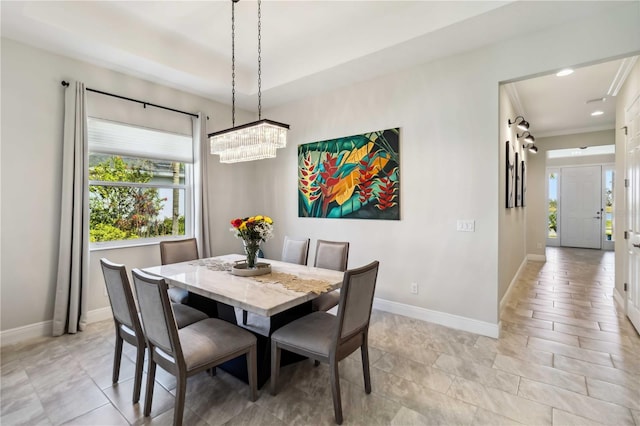 view of dining area