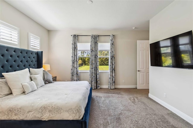 bedroom featuring carpet flooring