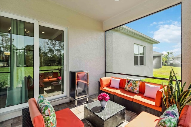 view of sunroom / solarium