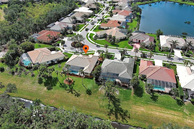 408 Otter Creek Dr, Venice, FL 34292 - aerial overview of property's location featuring nearby suburban area and a large body of water