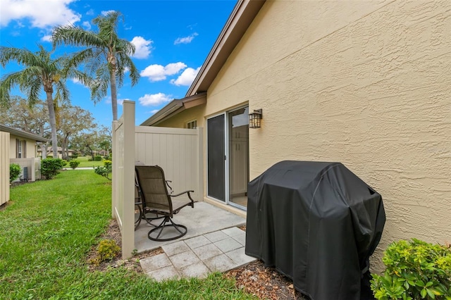 view of patio / terrace with grilling area