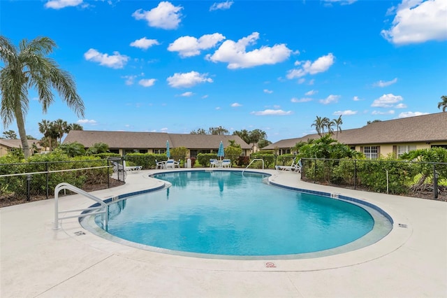 view of pool with a patio area