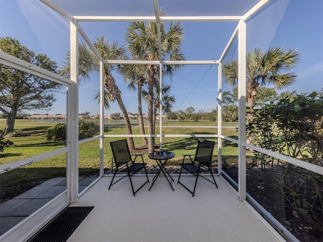 sunroom with a wealth of natural light