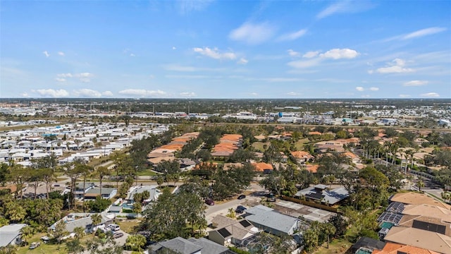 bird's eye view with a residential view