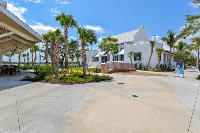 view of front of home featuring stucco siding