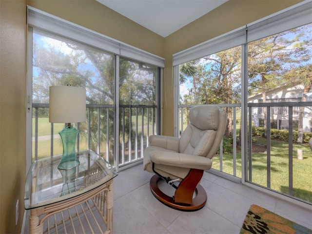 view of sunroom