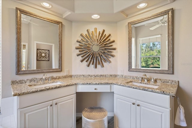 bathroom featuring vanity