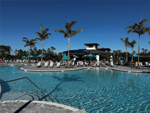 pool featuring a patio