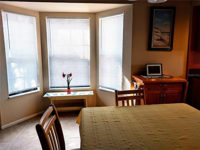 view of tiled bedroom